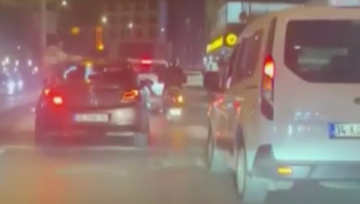 İstanbul’da düğün konvoyları başka şoförlere zorluk yaşattı