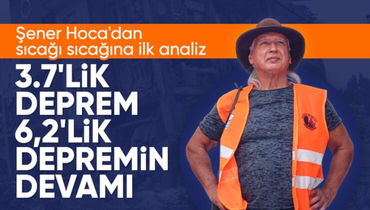 İstanbul’da hissedilen bir sarsıntı oldu: Şener Üşümezsoy, tv1OO’e konuştu