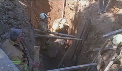 İstanbul’da inşaat alanında göçük meydana geldi