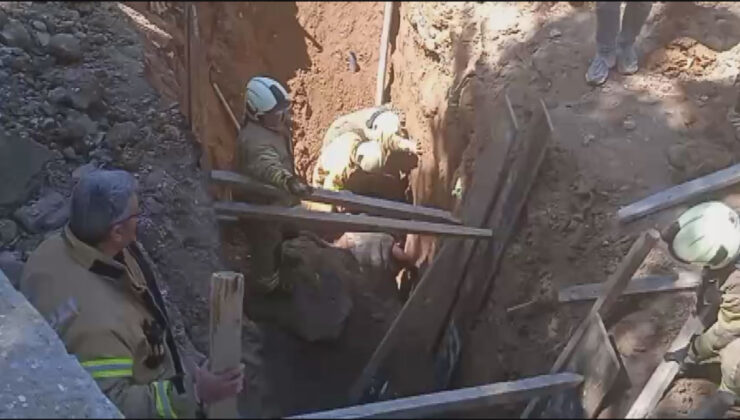 İstanbul’da inşaat alanında göçük meydana geldi