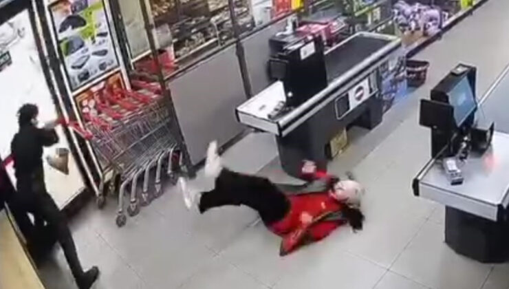 İstanbul’da müşteri kasiyere saldırdı