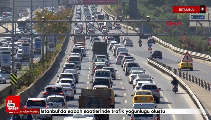 İstanbul’da sabah saatlerinde trafik yoğunluğu oluştu