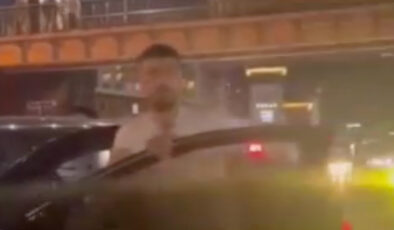 İstanbul’da trafikte tartıştığı şoförün arabasına saldırdı