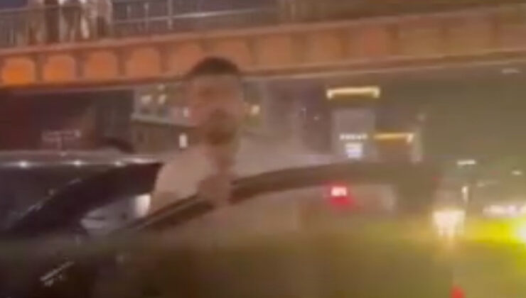 İstanbul’da trafikte tartıştığı şoförün arabasına saldırdı