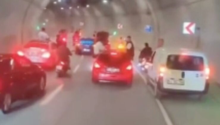İstanbul’da tünelde konvoy yaparak tehlike saçtılar