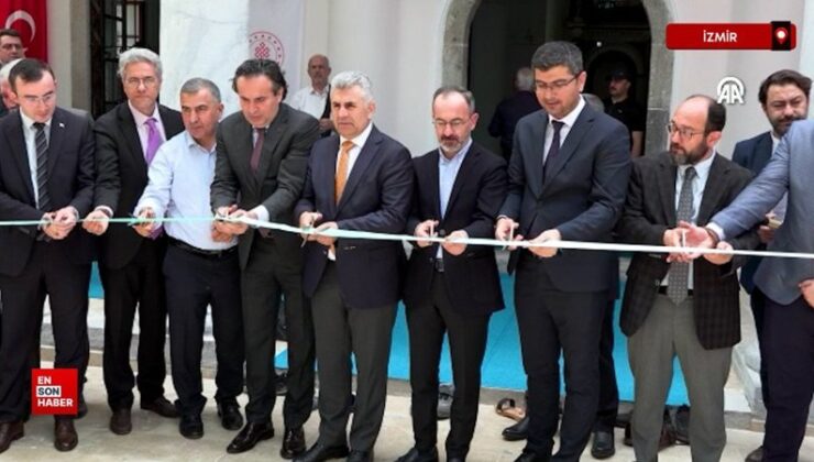 İzmir sarsıntısında hasar gören asırlık cami onarımın akabinde ibadete açıldı