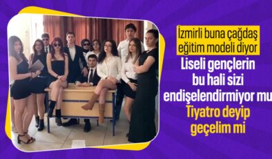İzmir’de lisede gençlerin çektiği görüntü reaksiyona neden oldu