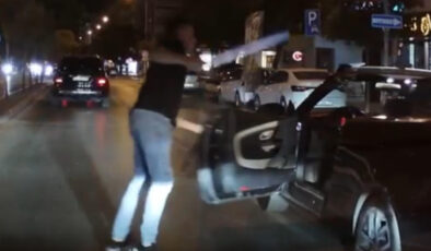 İzmir’de tartıştığı motosikletlinin üzerine döner bıçağıyla yürüyen şoför tutuklandı