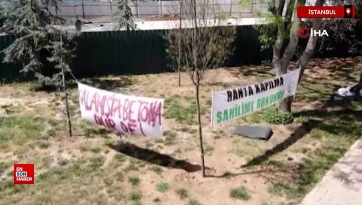Kadıköy Kalamış Park’ını betona boğdular: Halk isyan etti