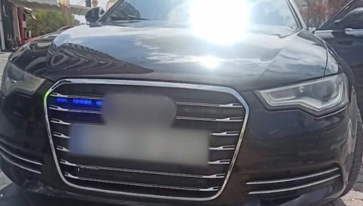 Kayseri’de çakar kullanan şoför cezadan kaçadı