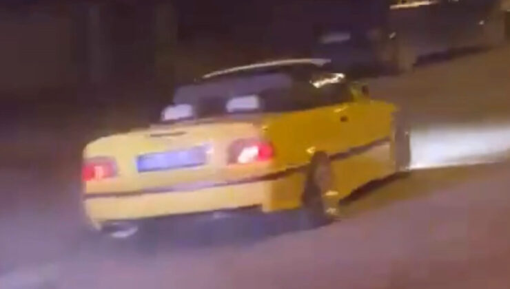Kırıkkale’de drift atan şoför cezadan kaçamadı