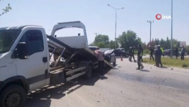 Kırklareli’de askeri araçla araba çarpıştı