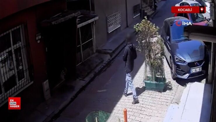 Kocaeli’de park halindeki araca taş ve yumruklarla saldırdı