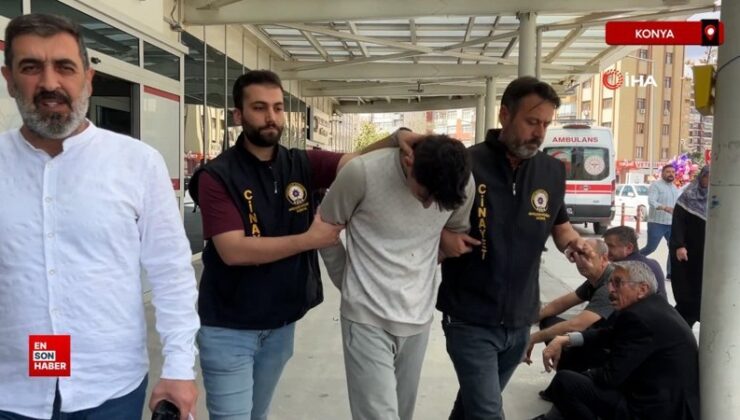 Konya’da tartıştığı kişiyi başından taşla yaraladı