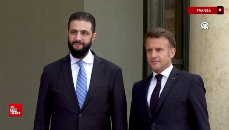 Macron, Suriye Cumhurbaşkanı Ahmed Şara’yı ağırladı
