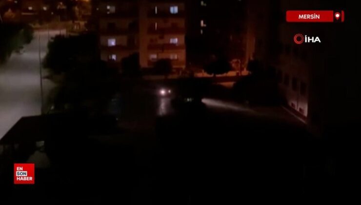 Mersin’de okulun bahçesinde drift attılar