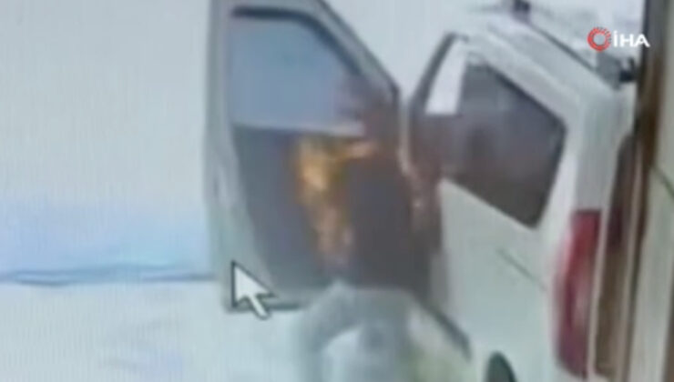 Mersin’de powerbank alev aldı