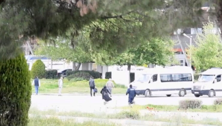 Osmaniye’de zabıta ile dilenciler ortasındaki kovalamaca kameralara yansıdı