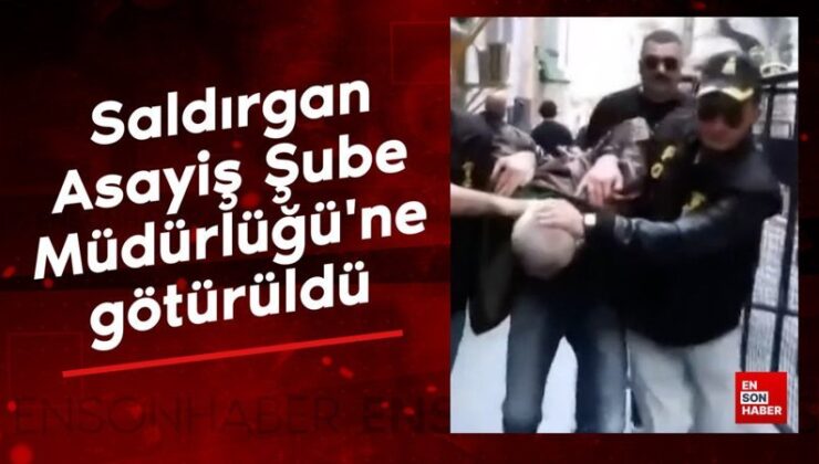 Özgür Özel’e saldıran şahıs Asayiş Şube Müdürlüğü’ne götürüldü