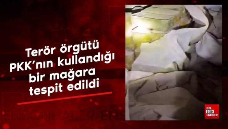 Pençe-Kilit Operasyonu bölgesinde terör örgütünün kullandığı bir mağara tespit edildi