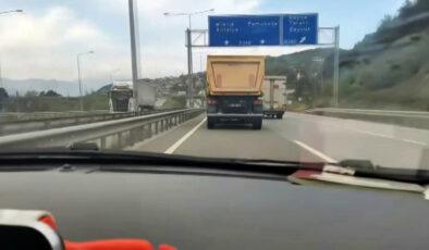 Sakarya’da 139 kilometre süratle giden kamyona 12 bin lira ceza