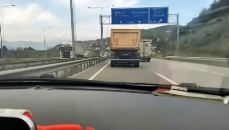 Sakarya’da 139 kilometre süratle giden kamyona 12 bin lira ceza