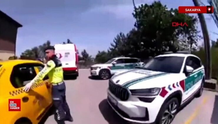 Sakarya’da takside 4 kaçak göçmen yakalandı