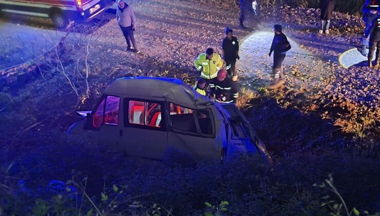 Samsun’da minibüs şarampole devrildi: 1 meyyit