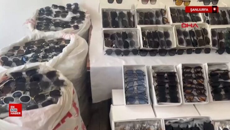 Şanlıurfa’da 34 milyon TL’lik kaçak imitasyon gözlük ele geçirildi