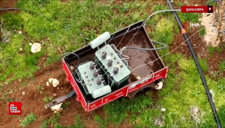 Şanlıurfa’da sulamada kullanılan 2 kaçak trafo yakalandı