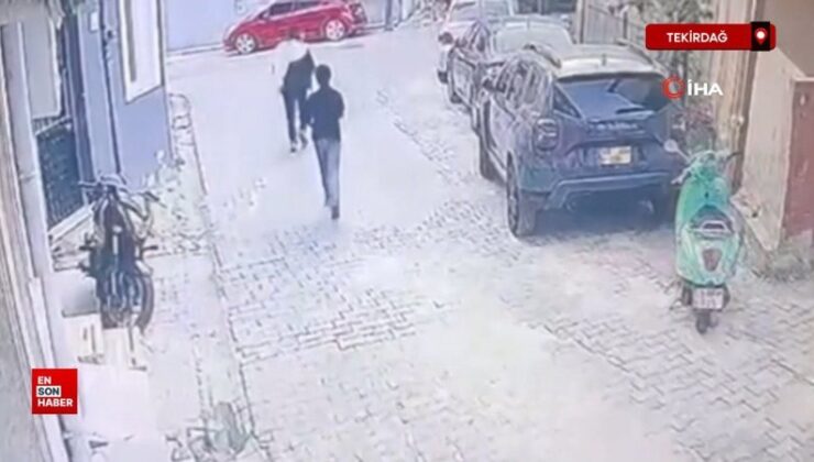 Tekirdağ’da çocuk hırsızlar zıplayarak kaçtı