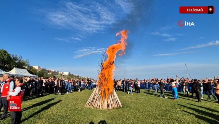 Tekirdağ’da Kakava ateşi yakıldı