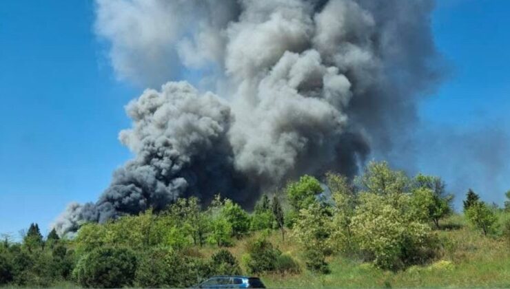 Tekirdağ’da kot fabrikasında yangın