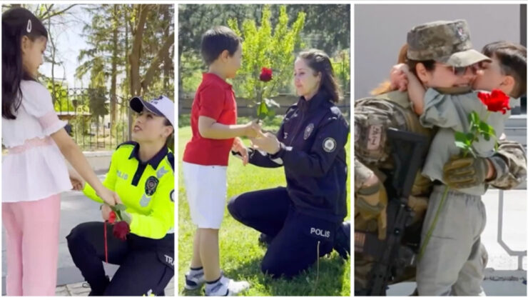 Tokat’ta polislerden Anneler Günü’ne özel klip