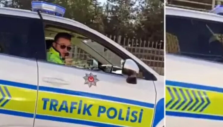 Trafik polisinden damada güldüren anons