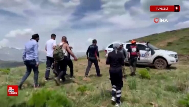 Tunceli’de mantar toplarken kayadan düşen vatandaş kurtarıldı