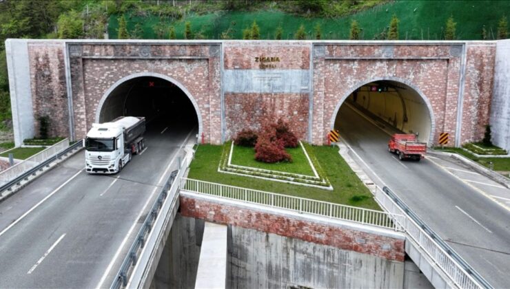 Yeni Zigana Tüneli’nden 2 yılda 3,5 milyona yakın araç geçti