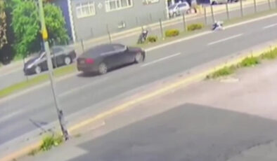 Zonguldak’ta motosiklet takla attı