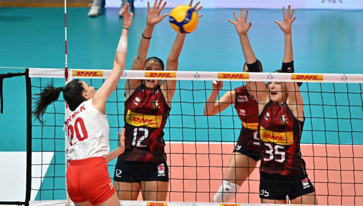 A Ulusal Bayan Voleybol Ekibi, İtalya’ya yenildi