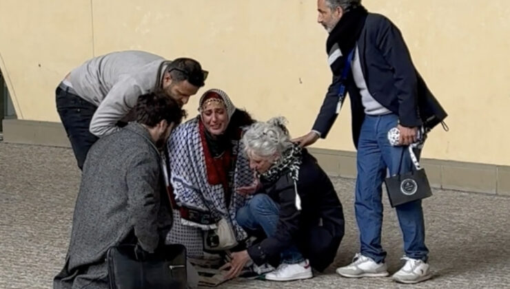 AB Kurulu önünde ‘Gazze’ye ağıt