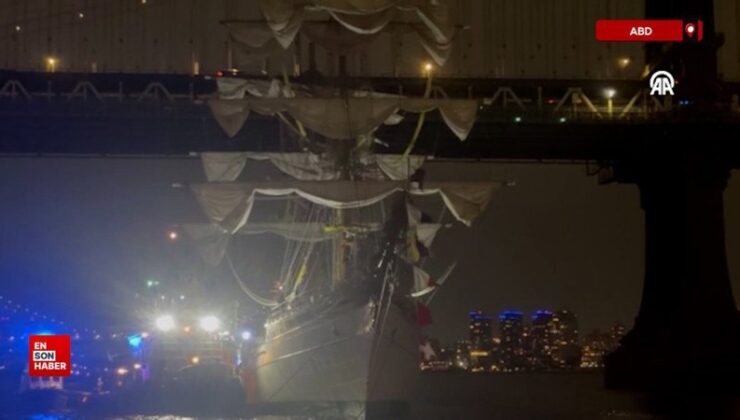 ABD’de Meksika donanmasına ilişkin gemi köprüye çarptı
