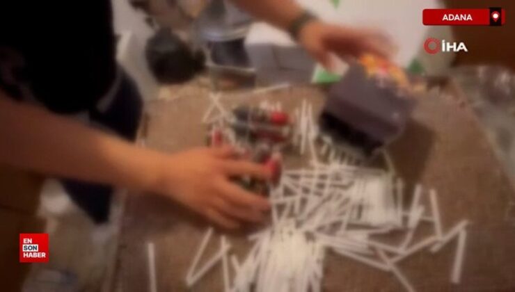 Adana’da meskeni kaçak sigara üretim merkezine çeviren kuşkulu tutuklandı