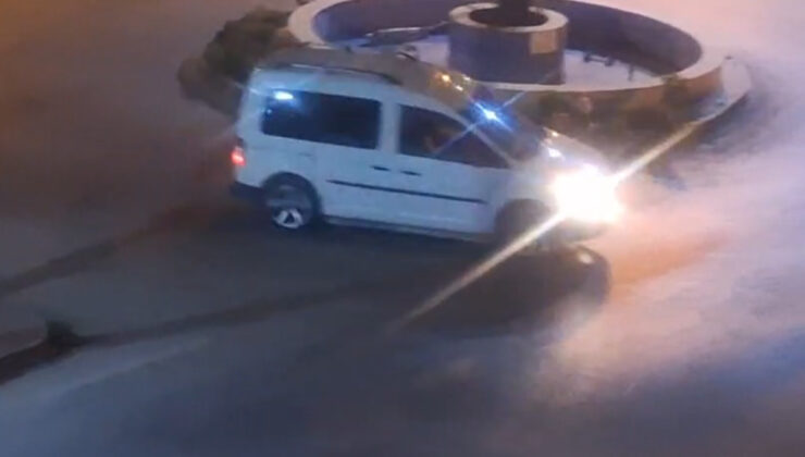 Antalya’da drift atan şoför mahalleliyi uyutmadı