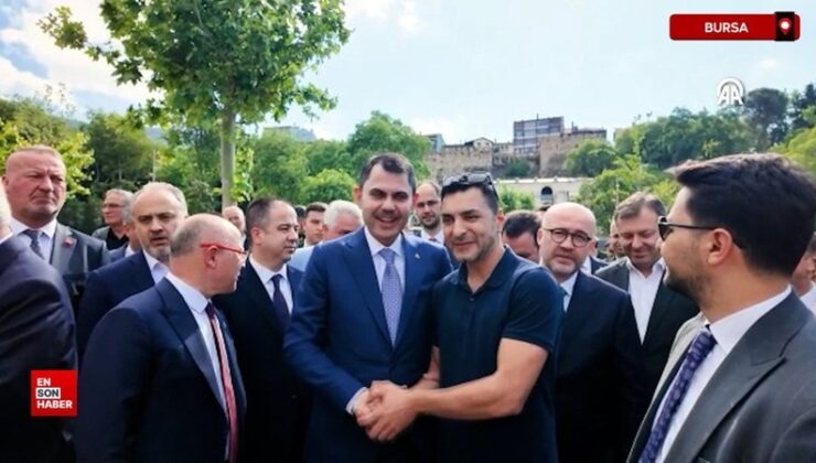 Bakan Kurum, Bursa çarşı esnafını ziyaret etti