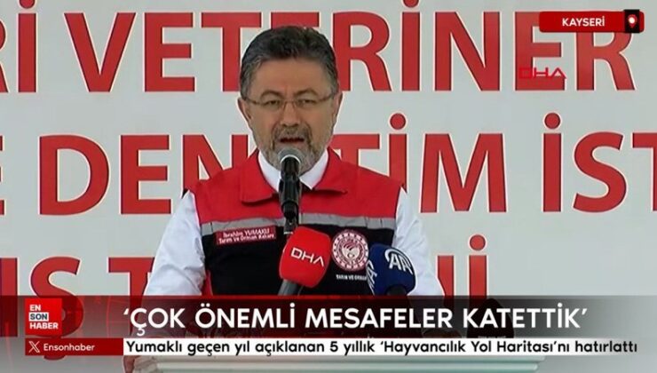 Bakan Yumaklı geçen yıl açıklanan 5 yıllık ‘Hayvancılık Yol Haritası’nı hatırlattı