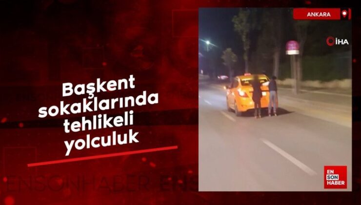 Başşehir sokaklarında tehlikeli seyahat