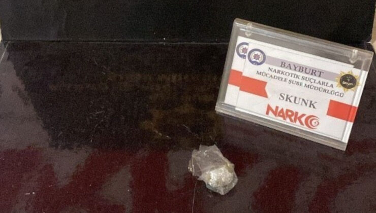 Bayburt’ta 2 şüpheliye uyuşturucudan süreç