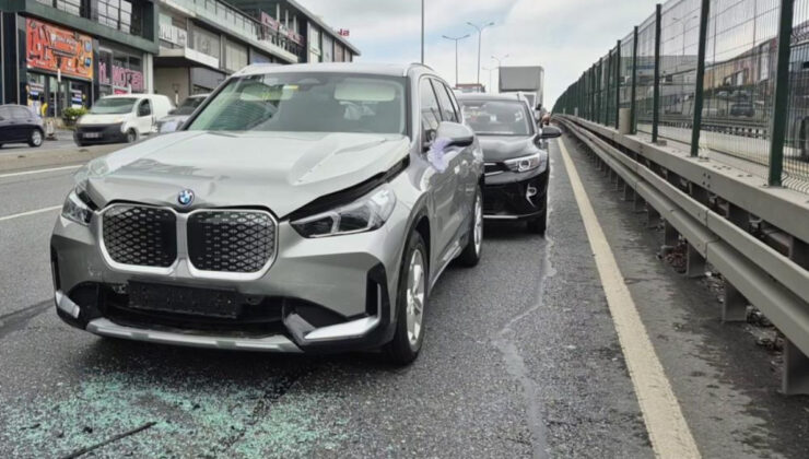 Beylikdüzü’nde düğün konvoyunda zincirleme kaza: 3 yaralı