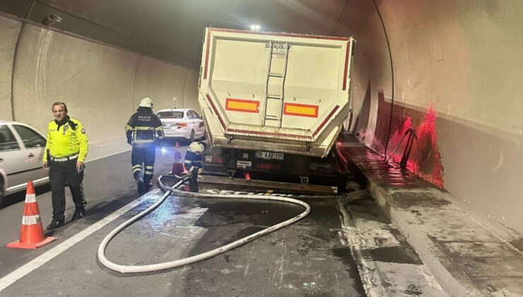 Bursa Osmangazi Tüneli’nde kaygı dolu anlar