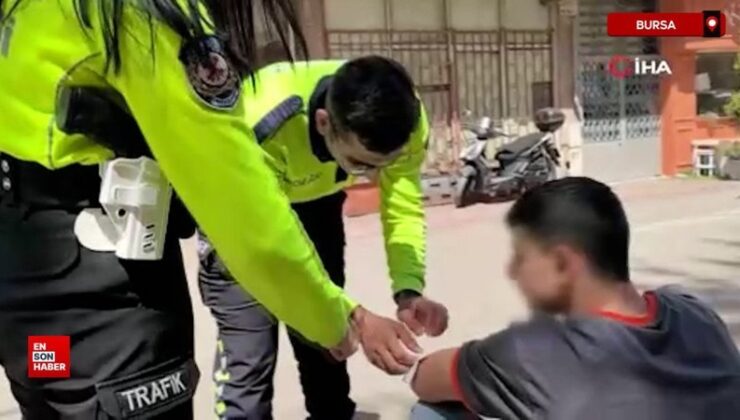 Bursa’da 15 yaşındaki çocuk, motosikletlinin bıçaklı saldırısına uğradı